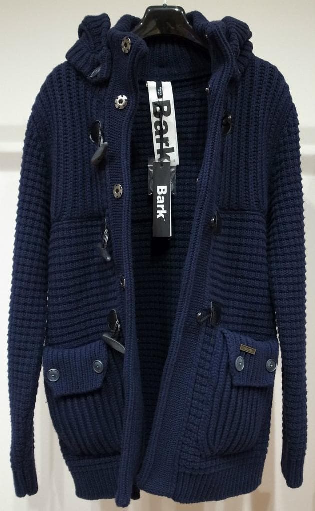 【新品 希少】 Bark ニットダッフルコート ネイビー