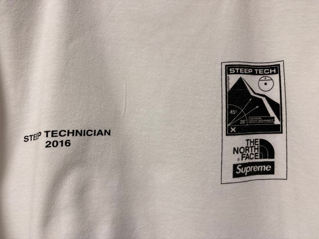 Supreme The North Face Steep Tech Tee 白S