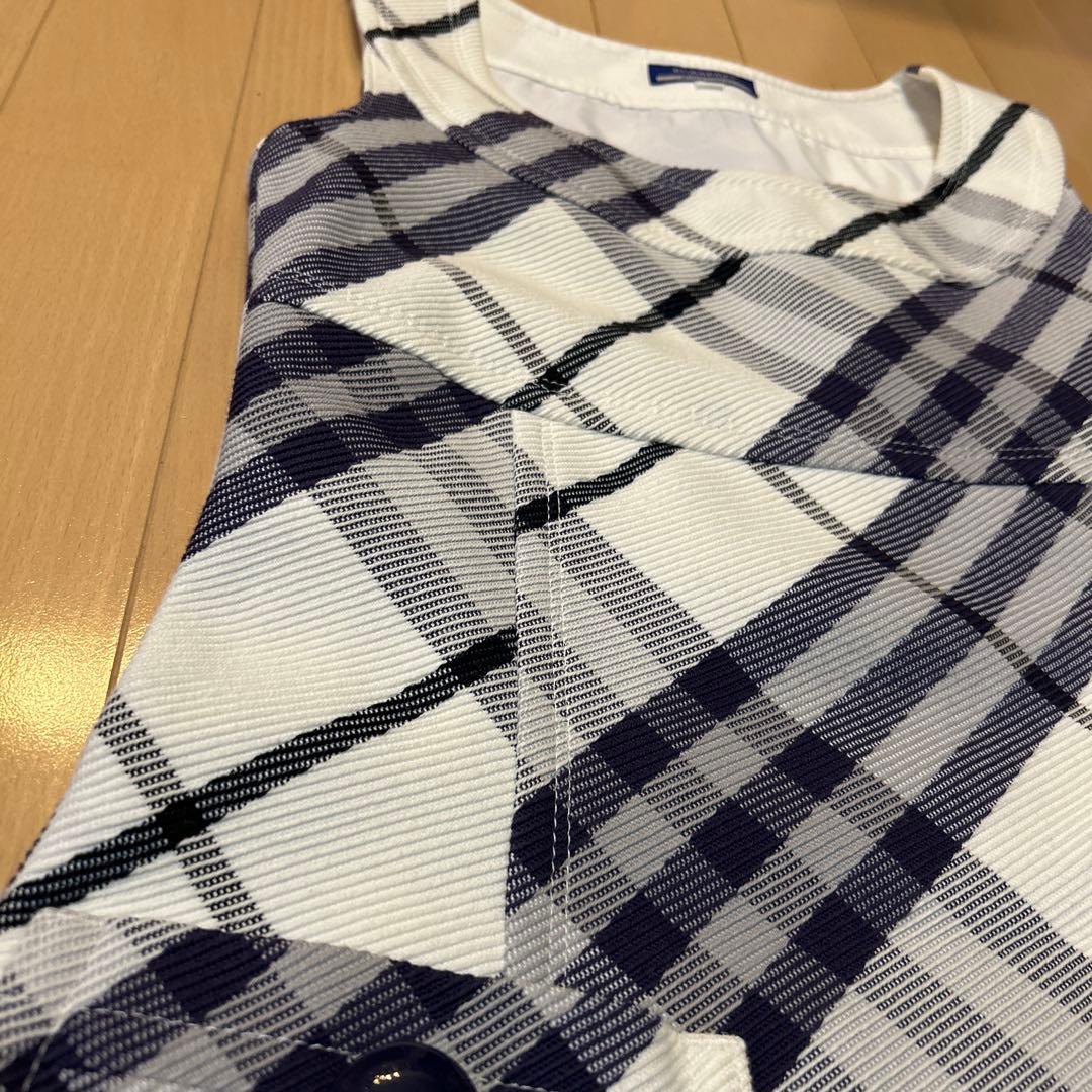Burberry Londonノースリーブ チェック柄 ワンピース