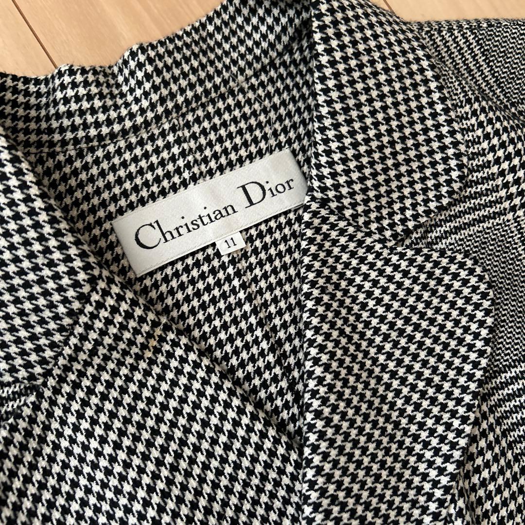 Christian Dior チェック柄テーラードジャケット サイズ11