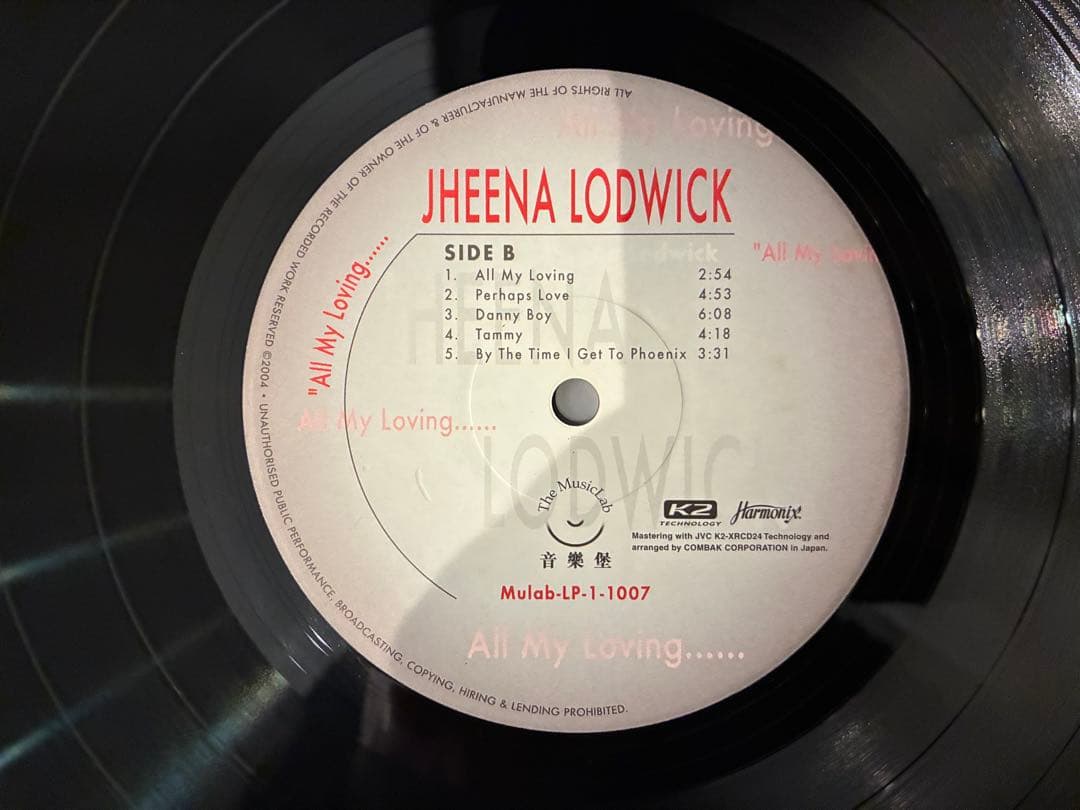 JHEENA LODWICK / ALL MY LOVING LPレコード