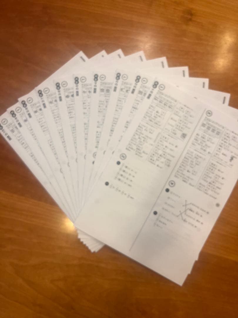 七田式 小学生プリント 2年生 思考力国語・算数セット【未記入・切り離し済】