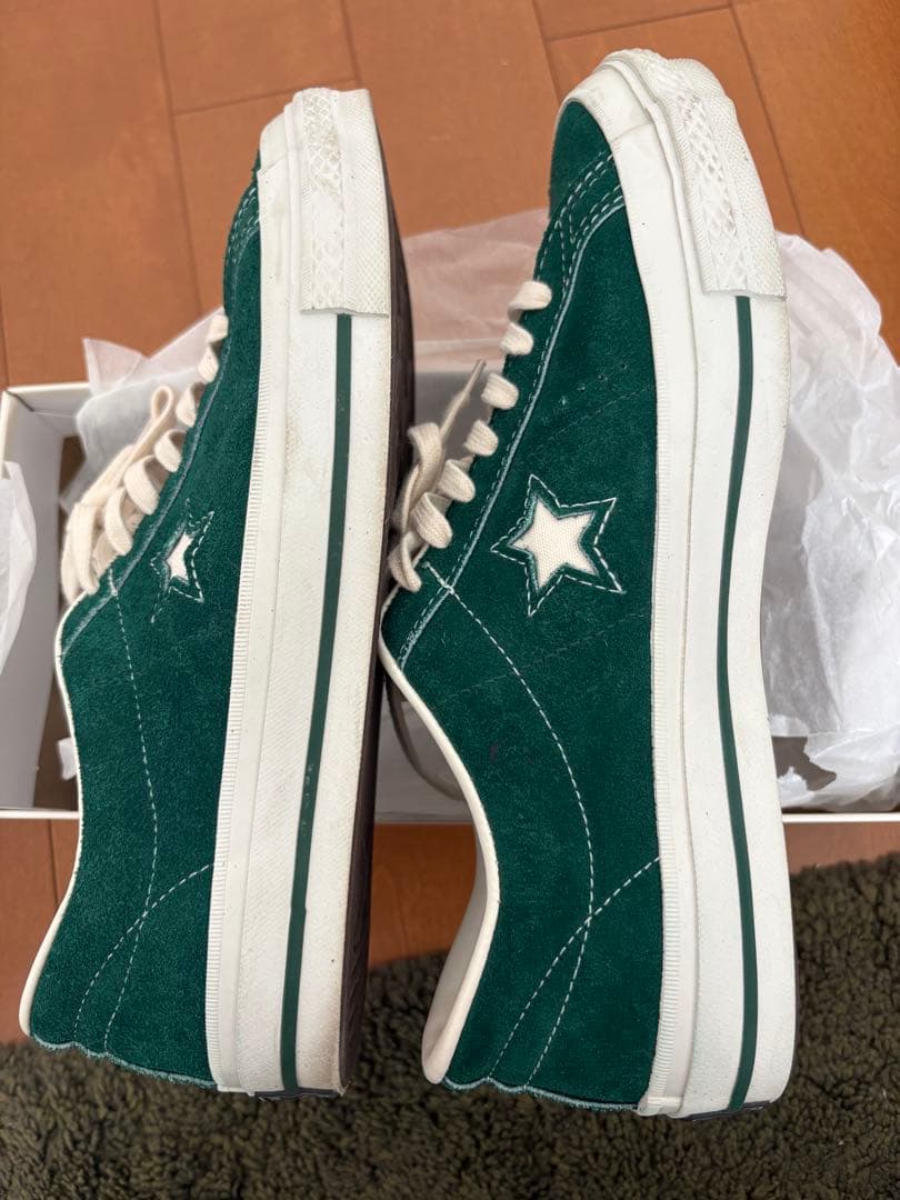 靴 CONVERSE ONE STAR J VTG - GREEN 27.5