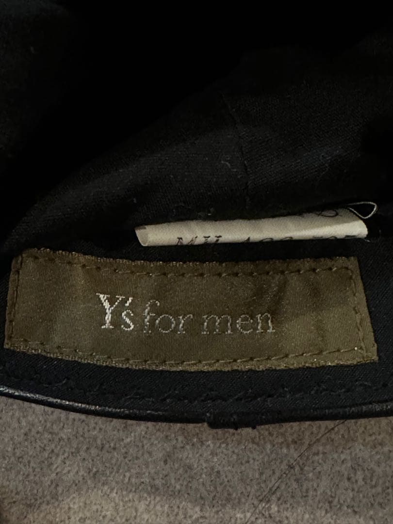 帽子 Y's for men leather cap