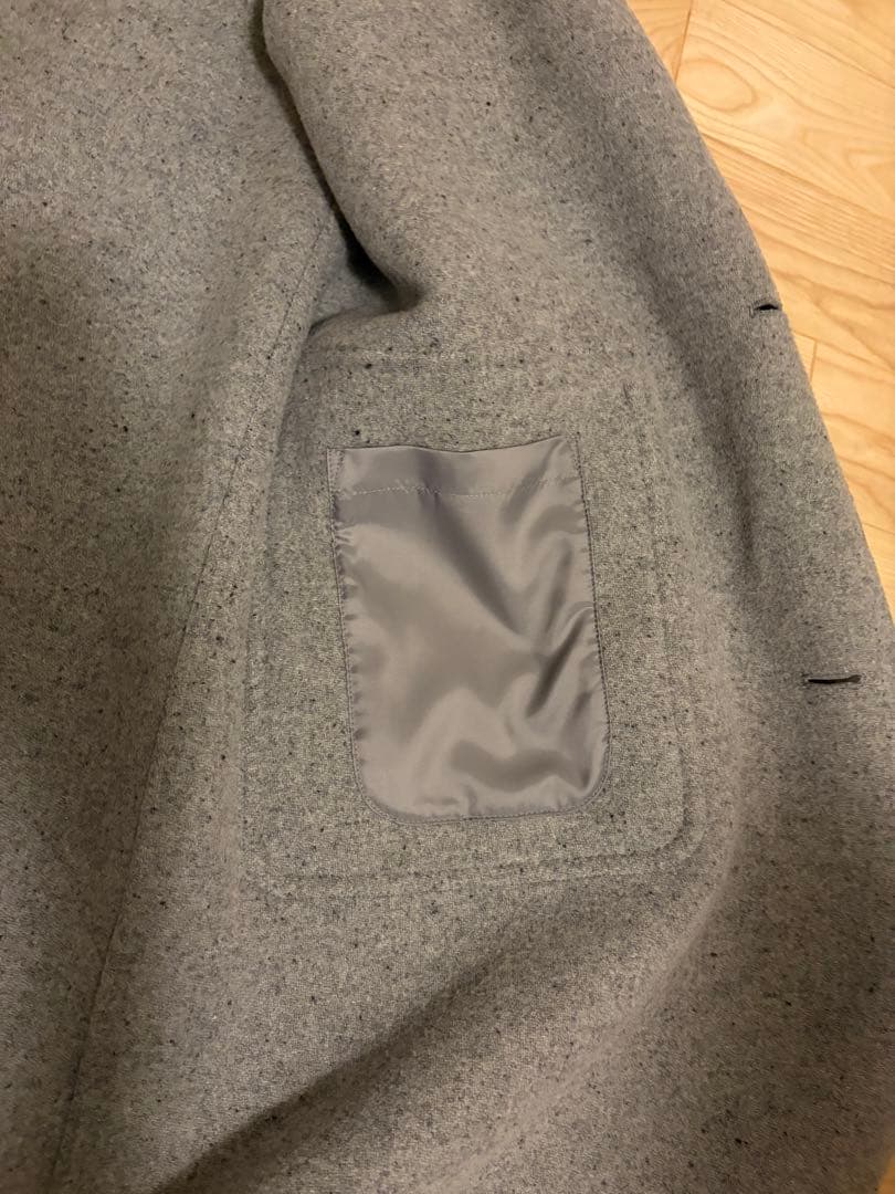 MUJI LABO カシミア混　ダッフルコート　ライトグレー　L