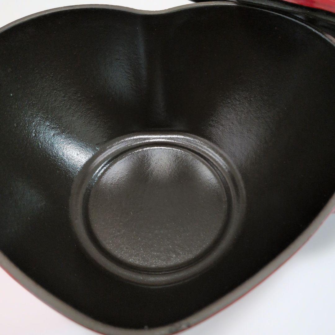 STAUB ハート型 鍋 赤