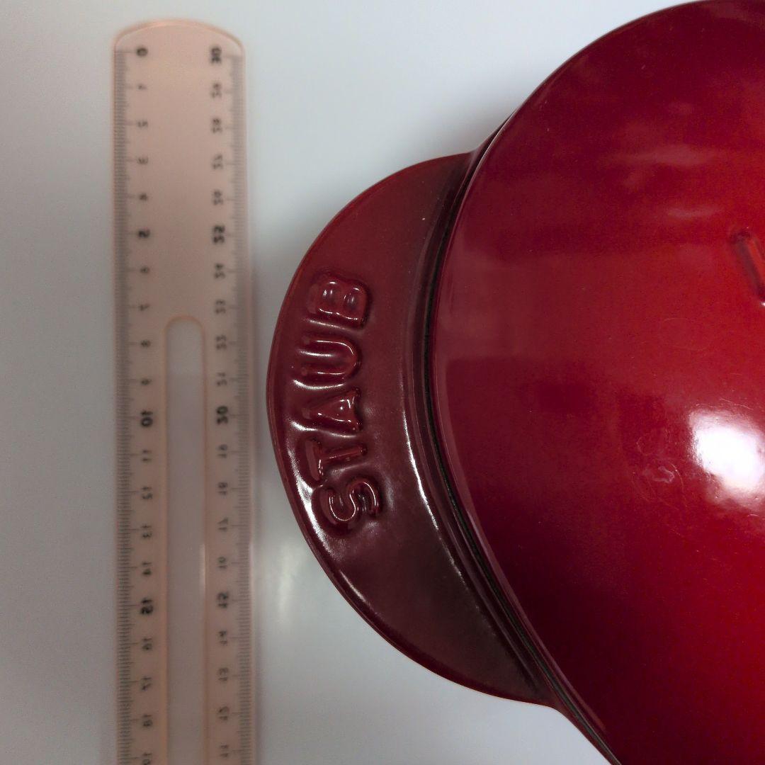 STAUB ハート型 鍋 赤