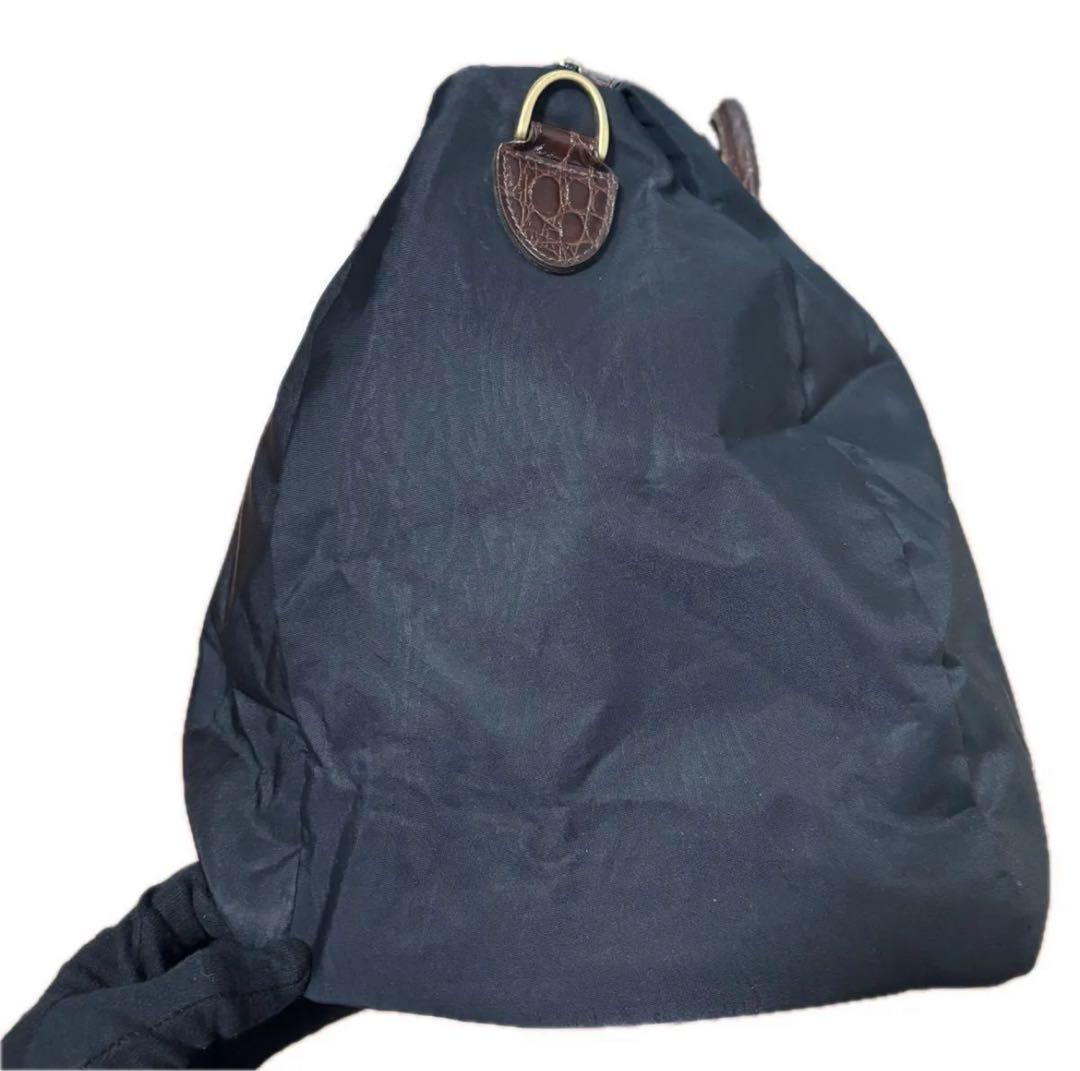 美品◎BALENCIAGA バレンシアガ BB ボストンバッグ クロコ型押し