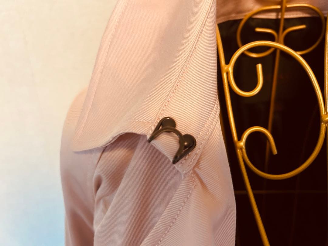 新品級　COACH コーチ　ピンク トレンチコートSサイズ　スプリングコート