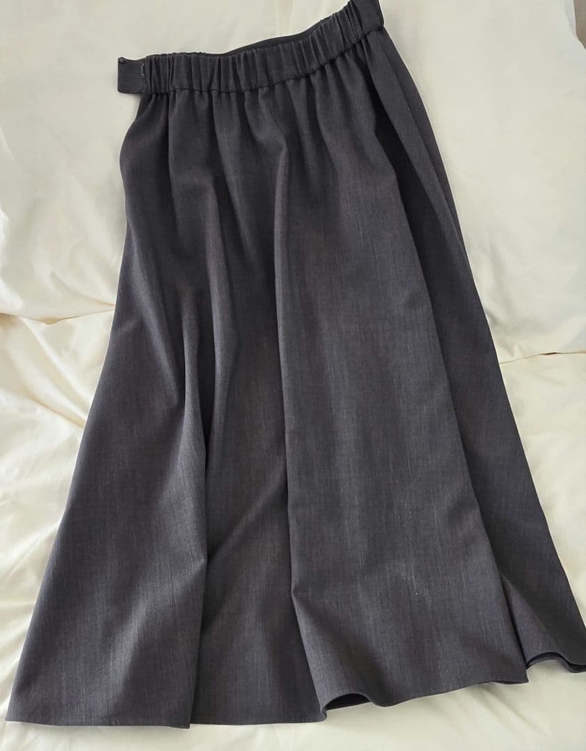 ソージュ ウールライクロングフレアスカート GRAY Sサイズ