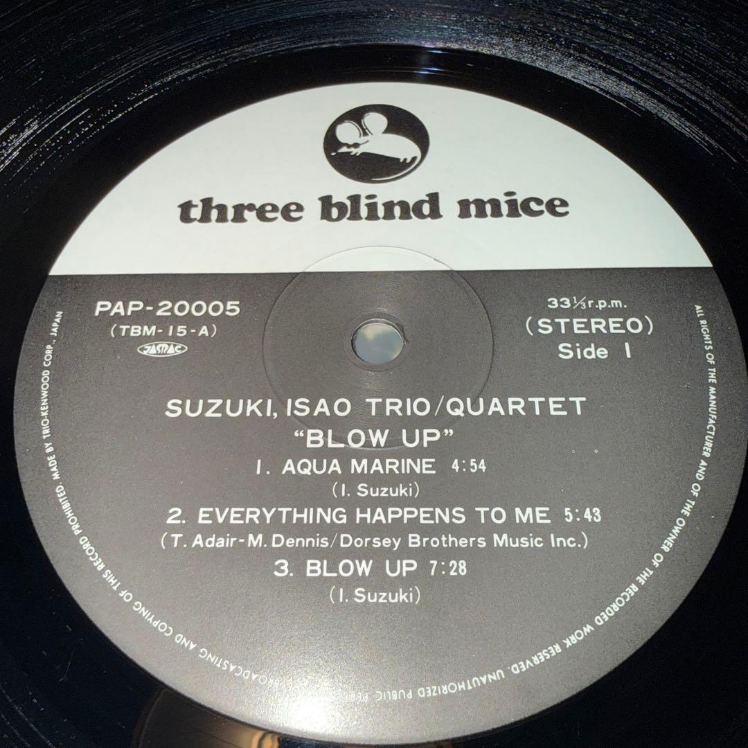 LP12in和jazz盤　鈴木勲/ブローアップ 盤ジャケ帯解説良好　写真参照