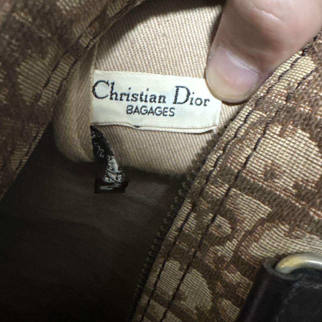 Christian Dior ヴィンテージ トロッター ミニボストン ブラウン