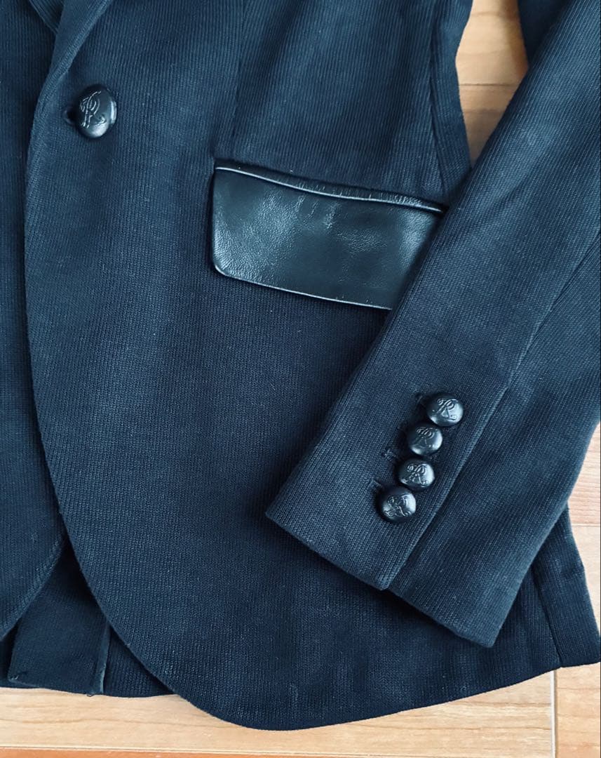 POLO RALPH LAUREN　テーラードジャケット　ストレッチ素材　黒　M
