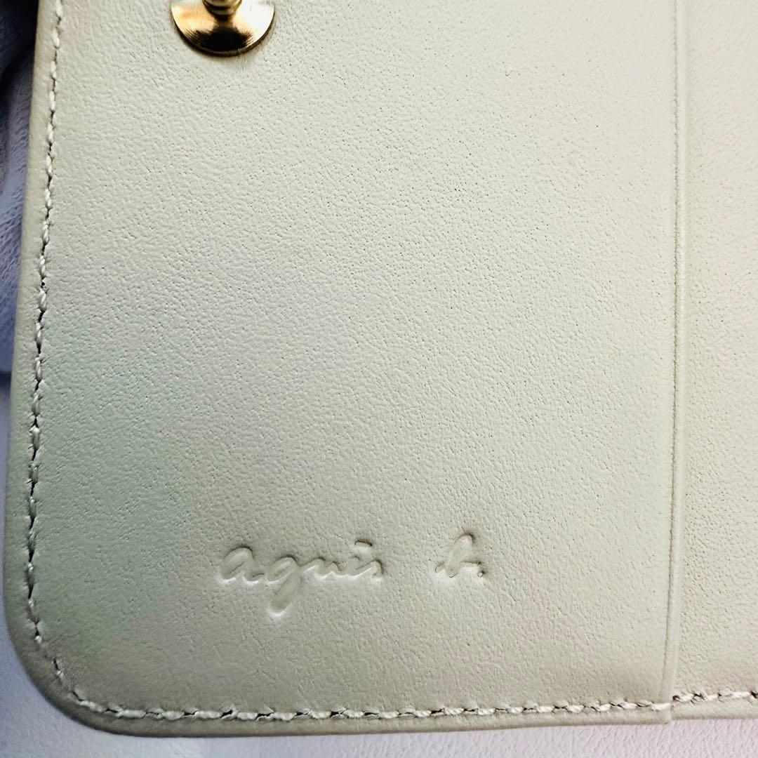 アニエスベー　agnès b. グレー 二つ折り財布