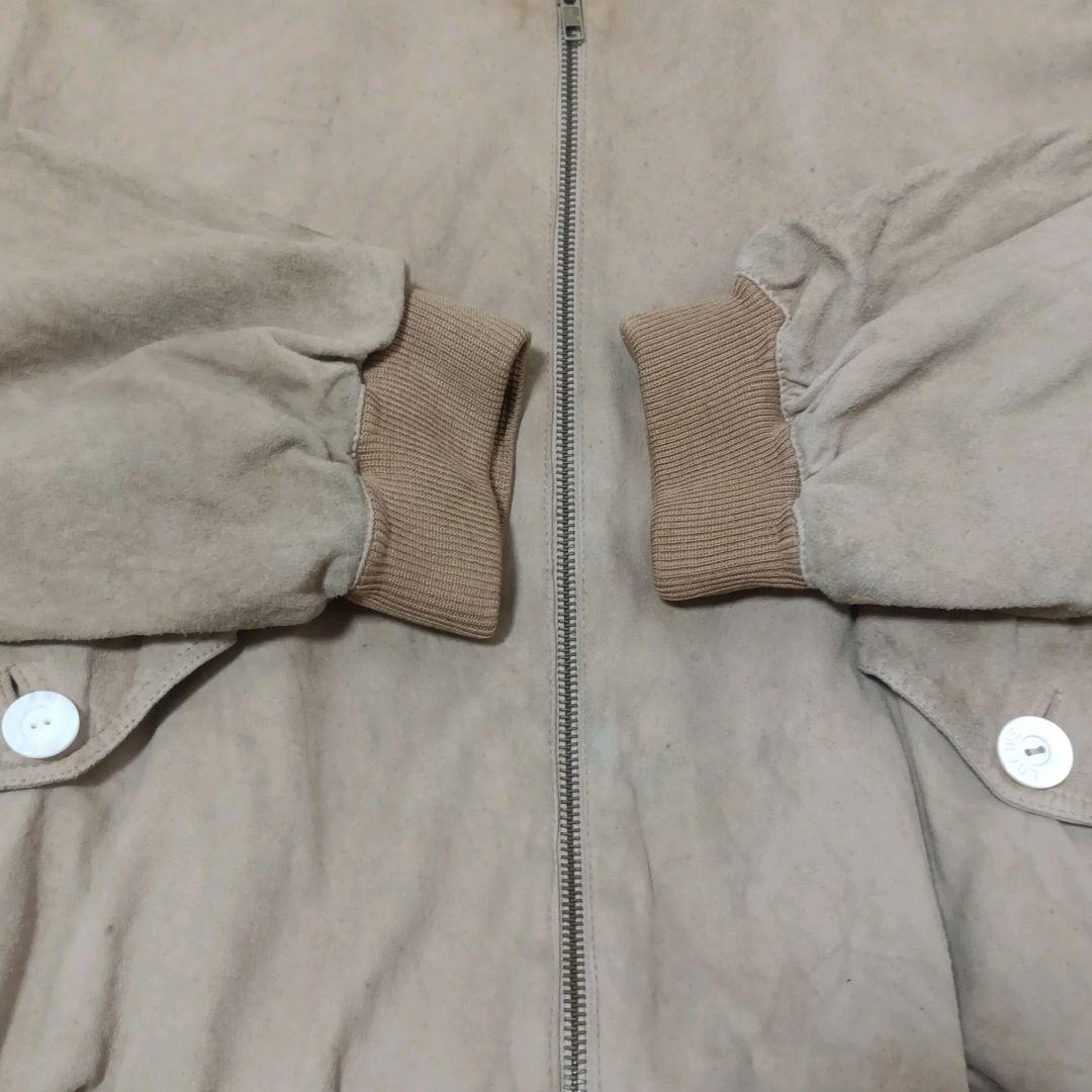 ✨LOEWE ヤギ革 スエード MA-1 パフスリーブ フライトジャケット