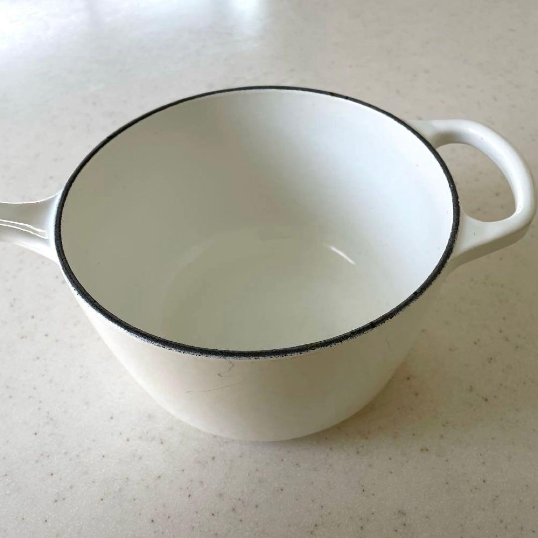 Le Creuset 片手鍋 アイアンハンドル・ソースパン 16cm ホワイト