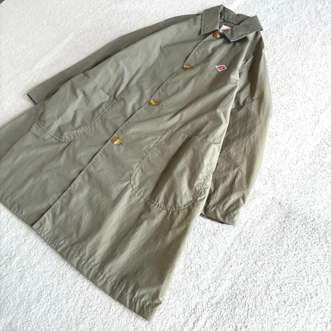 ダントン Bshop 撥水 ナイロンタフタコート 36 ステンカラーコート 春服
