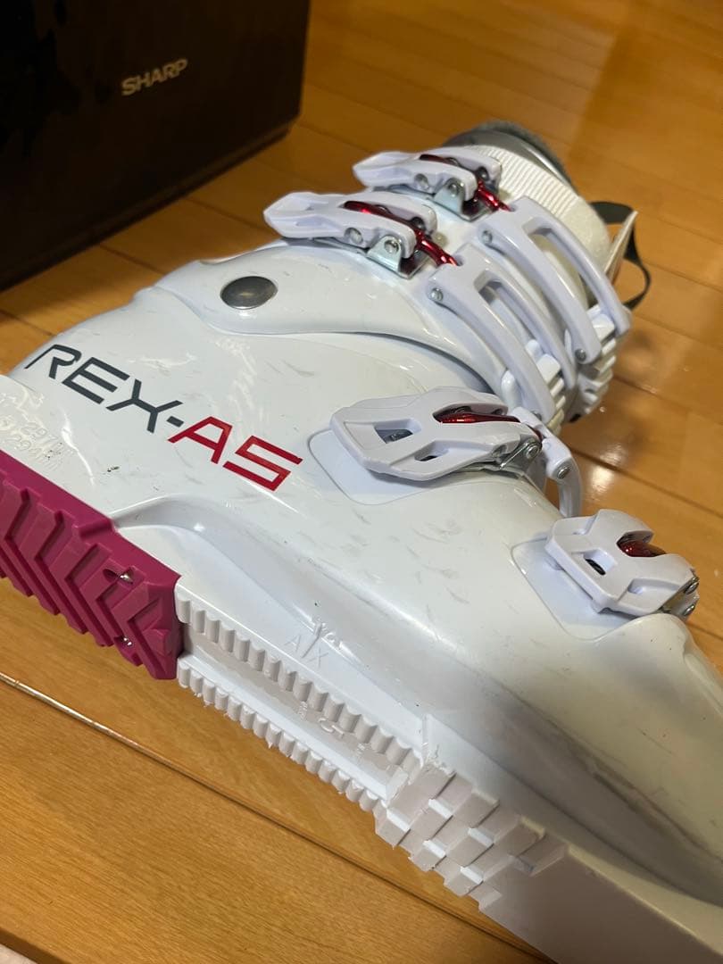 REXXAM スキーブーツ ホワイト 3バックル　25㎝
