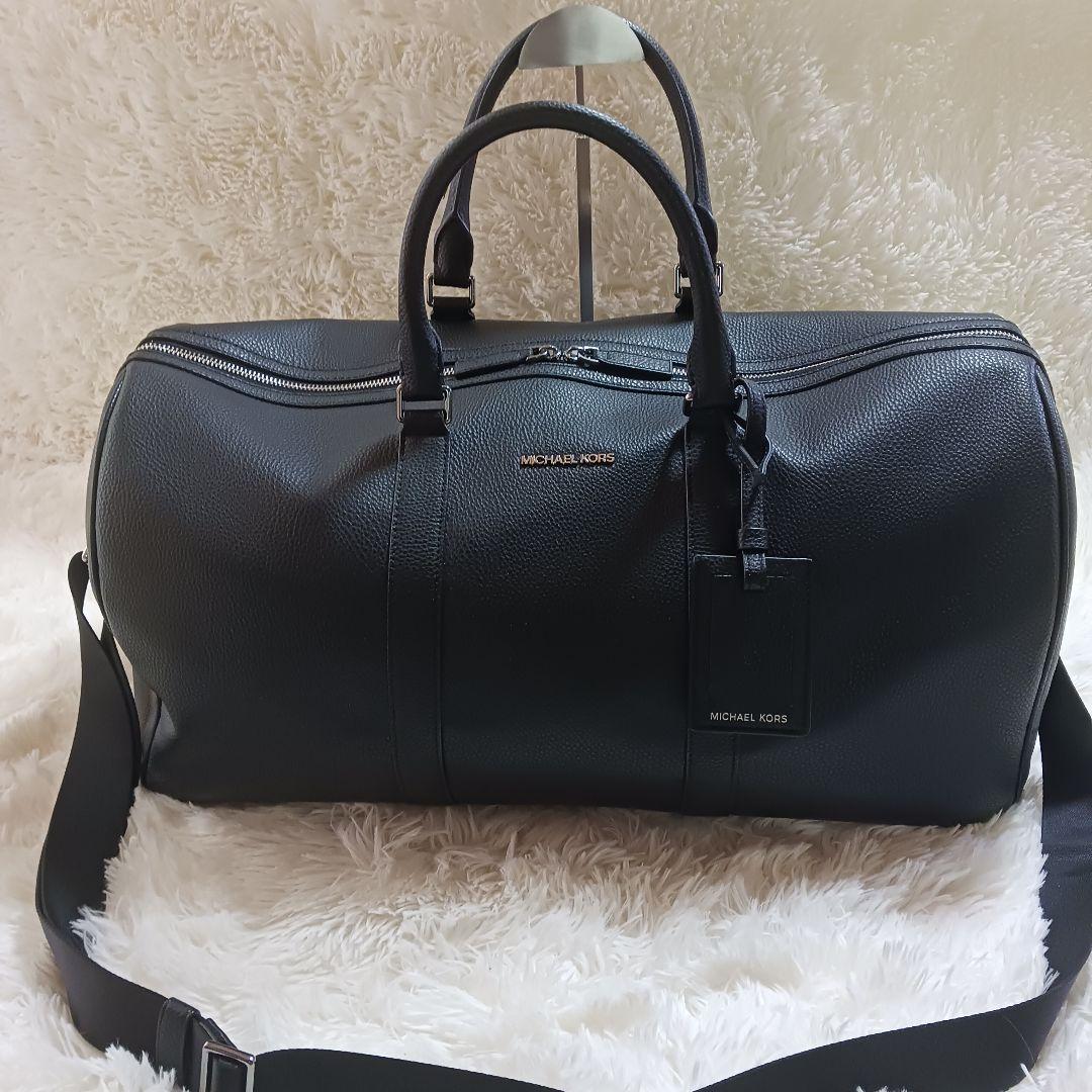 マイケルコース　MICHAEL KORS ボストンバック　ブラック レザー