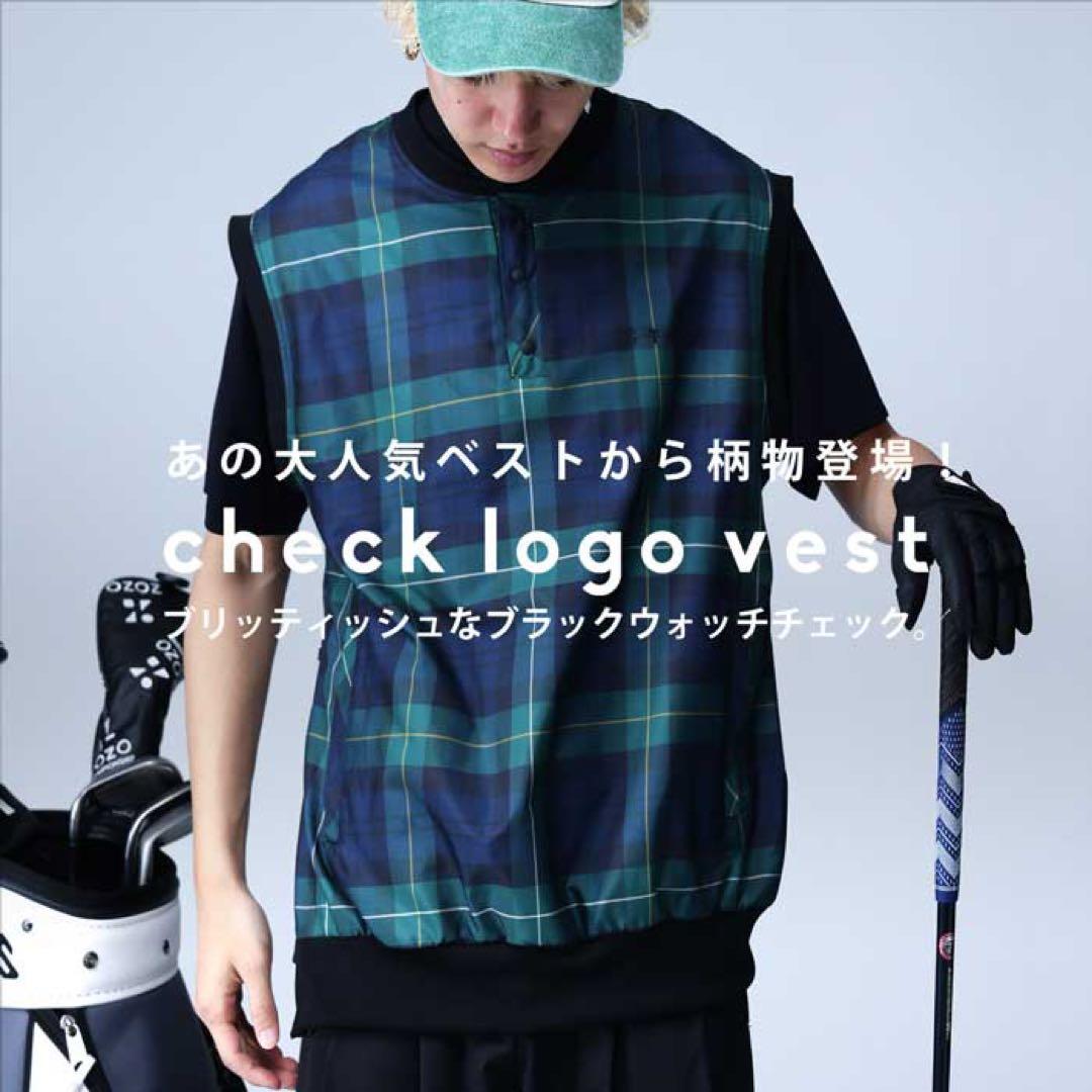 ANTIQUA GOLF×STCH＊ブラックウォッチチェック柄ベスト