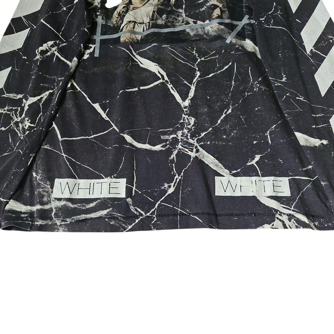 オフホワイト マーブルプリントグラフィックTシャツ 16ss M ヴィンテージ