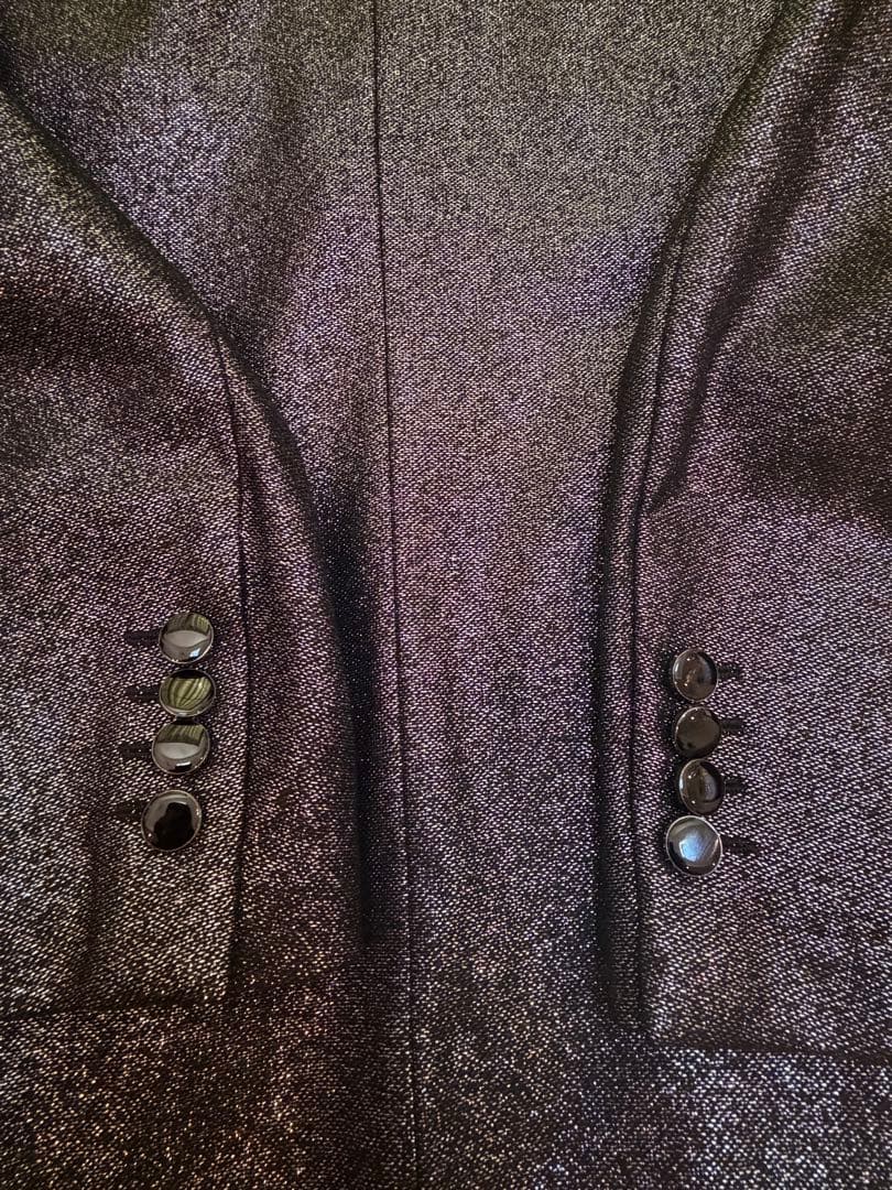 ZARA テーラードジャケット 黒と銀のラメ