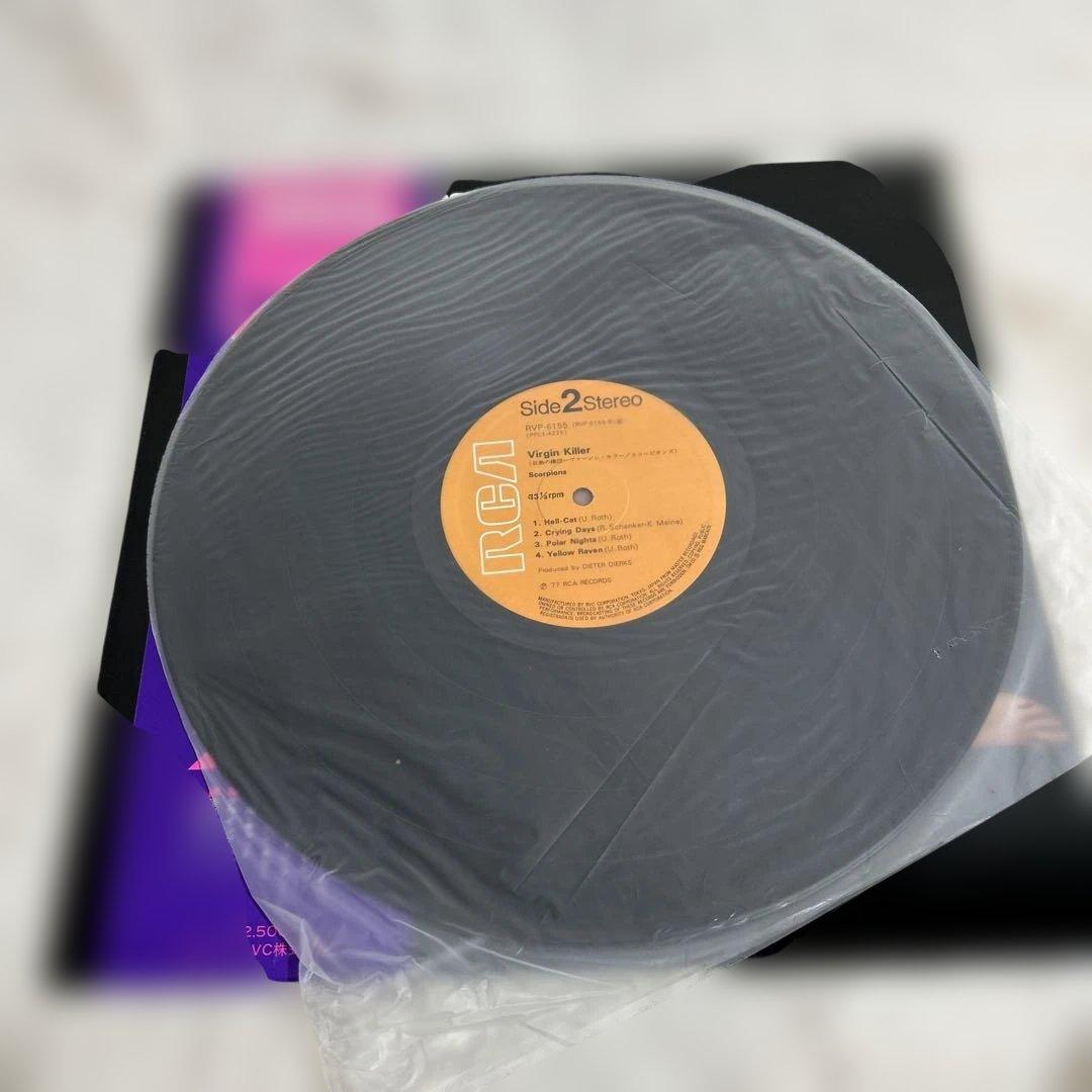 SCORPIONS VIRGIN KILLER LP レコード 帯付き