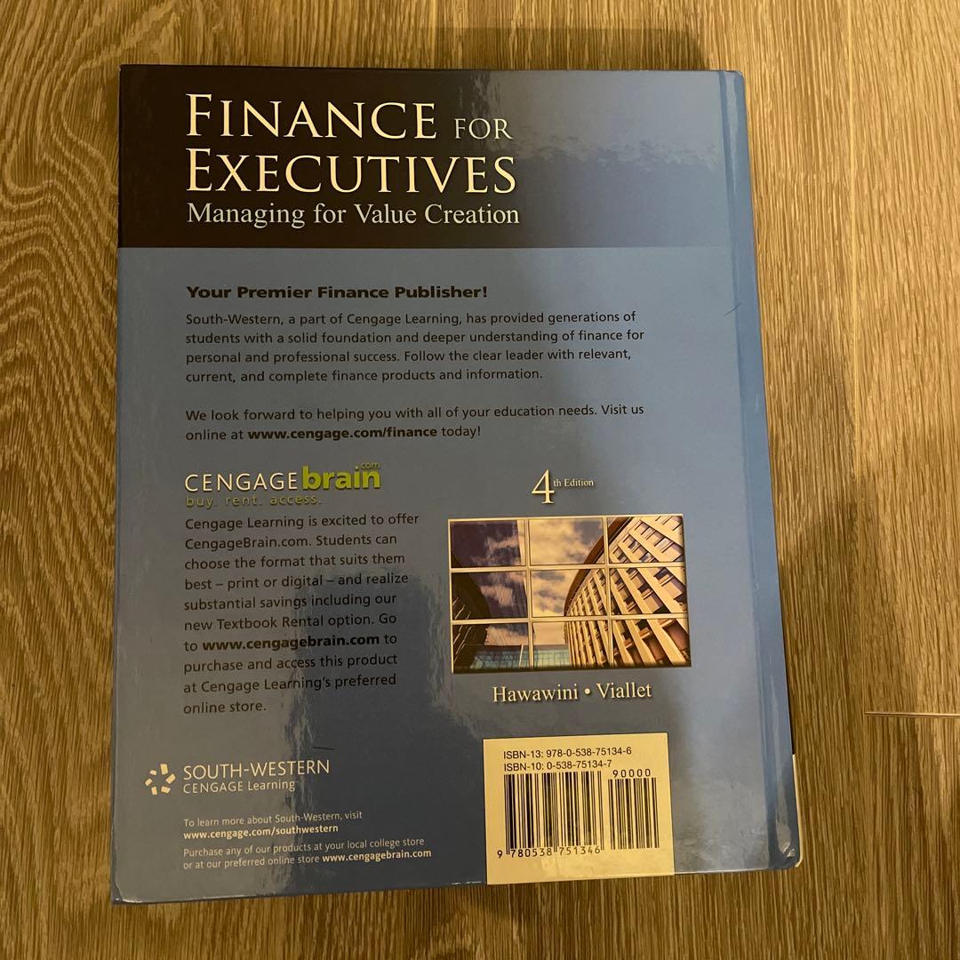 ビジネス・経済 FINANCE FOR EXECUTIVES 4th Edition
