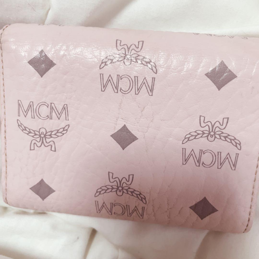 MCM パウダーピンク 財布 3つ折り