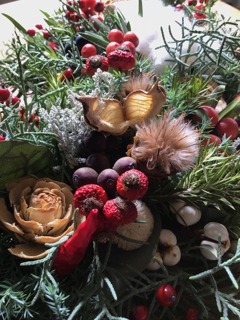 くまページ クリスマスリース①