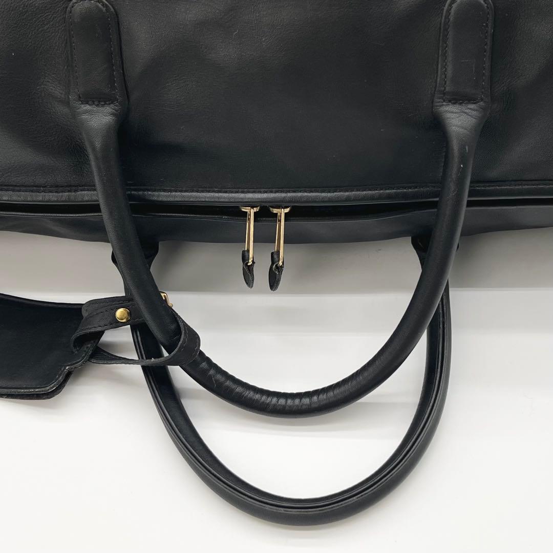 COACH ボストンバッグ 2way レザー 大容量 レクサス コラボ ブラック