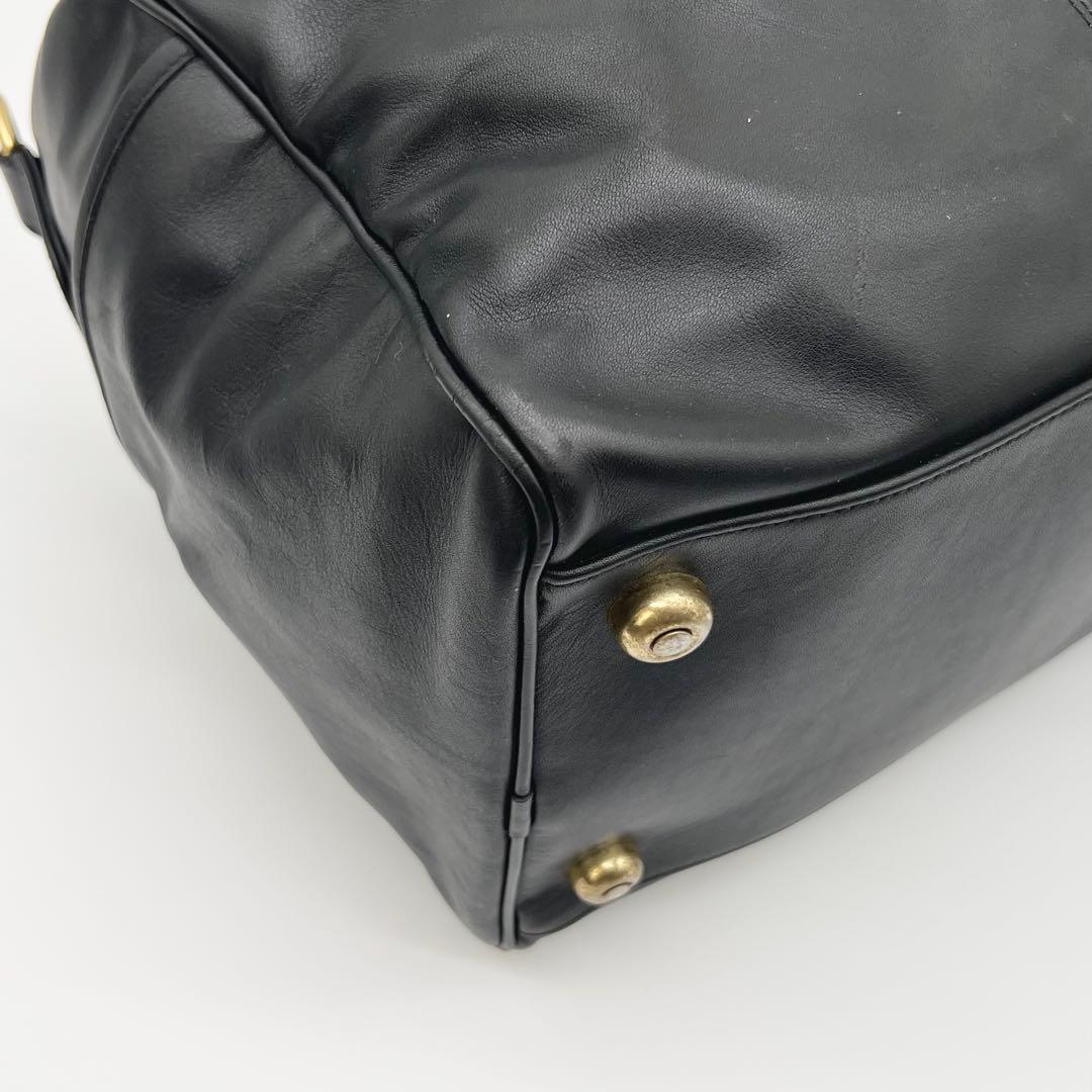 COACH ボストンバッグ 2way レザー 大容量 レクサス コラボ ブラック