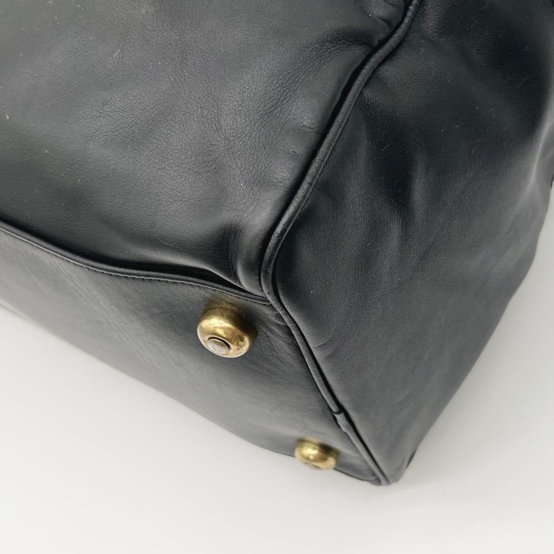COACH ボストンバッグ 2way レザー 大容量 レクサス コラボ ブラック