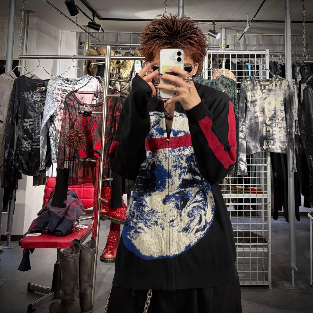 lad musician ニットブルゾン