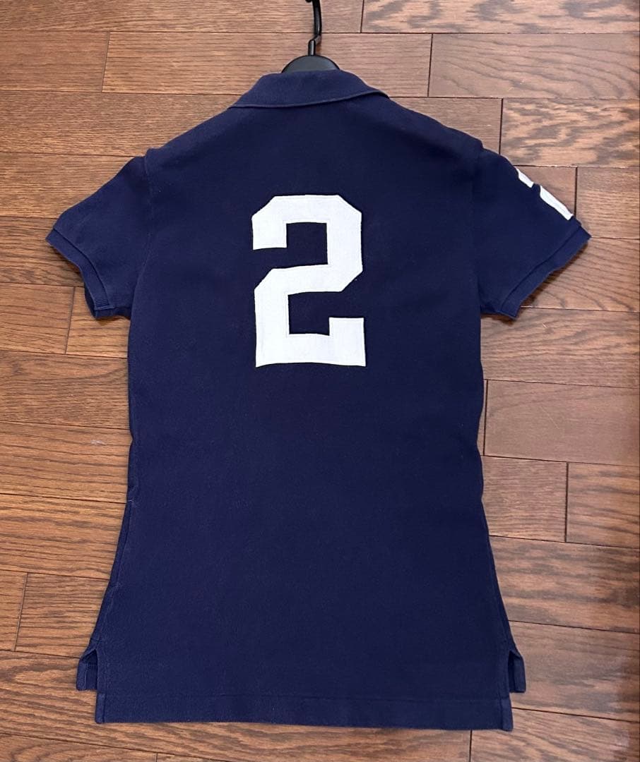 Ralph Lauren ビックポニー ポロシャツ S ネイビー 5つボタン
