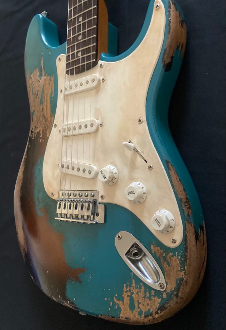 ギター #17 STtype lacquer multi layer relic