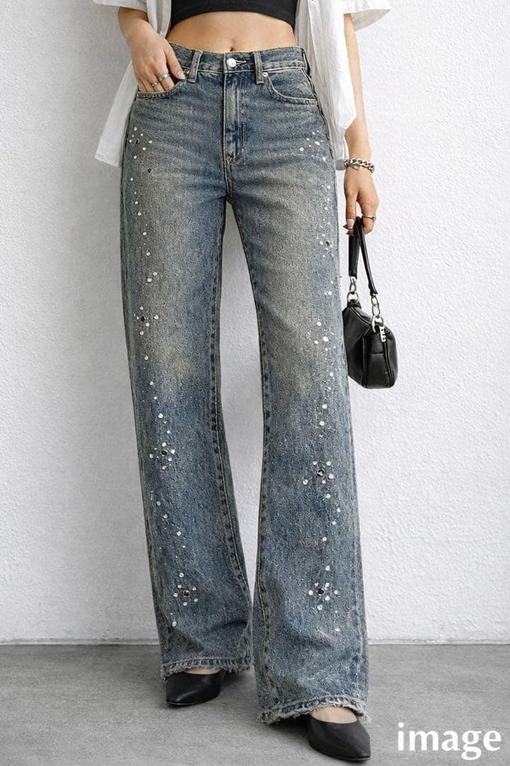 archive Y2K 平成 00s ワイド デニムパンツ moussy