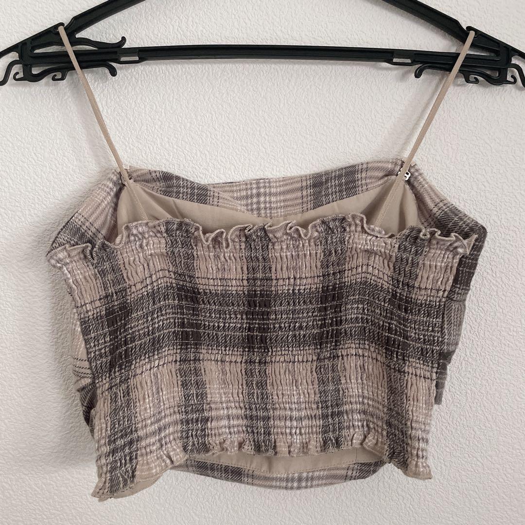 SNIDEL 極美品 ネルチェックキャミソール