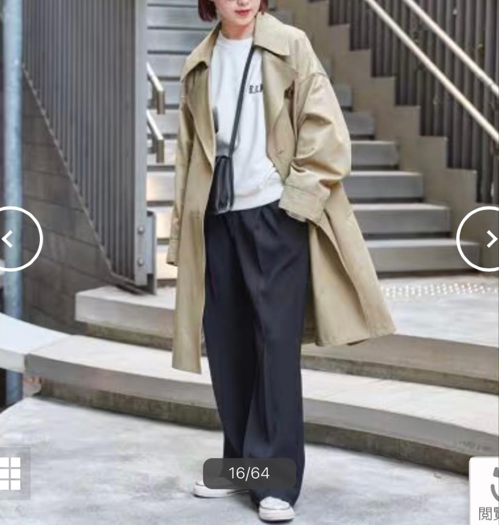 ☆新品タグ付訳あり☆Spick and Span☆Co/Rワイドトレンチコート☆