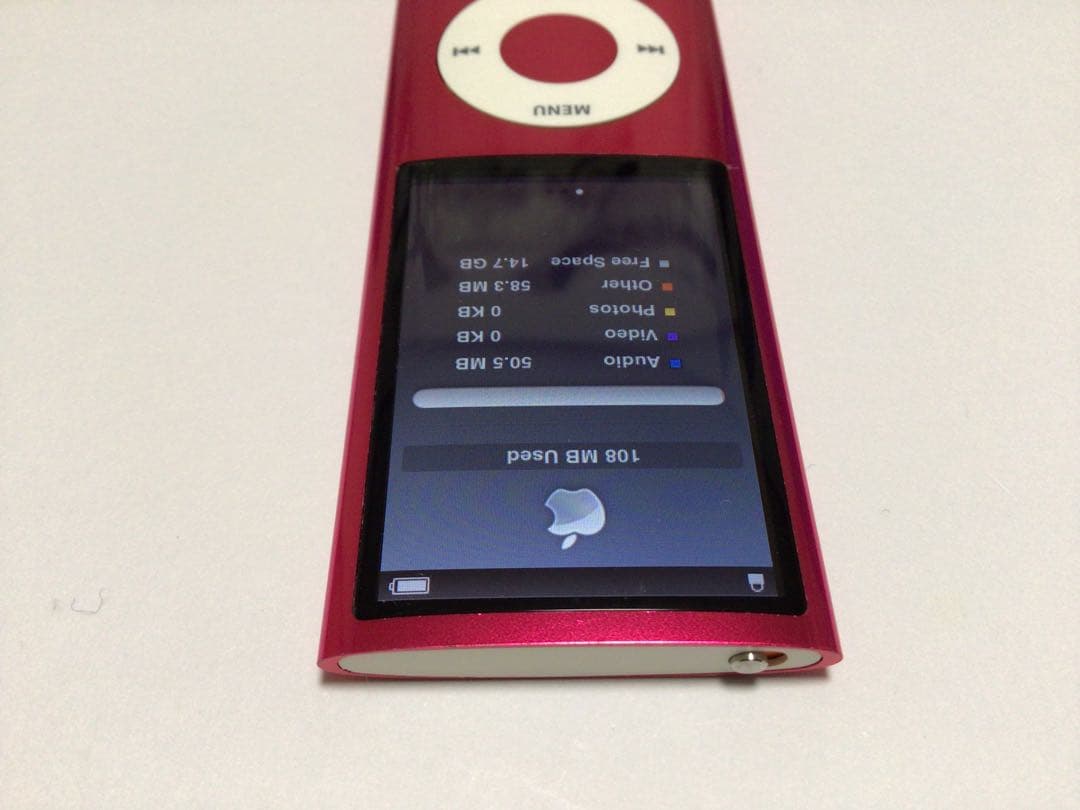iPod nano 5世代16GBピンクno.241バッテリー交換済作動品