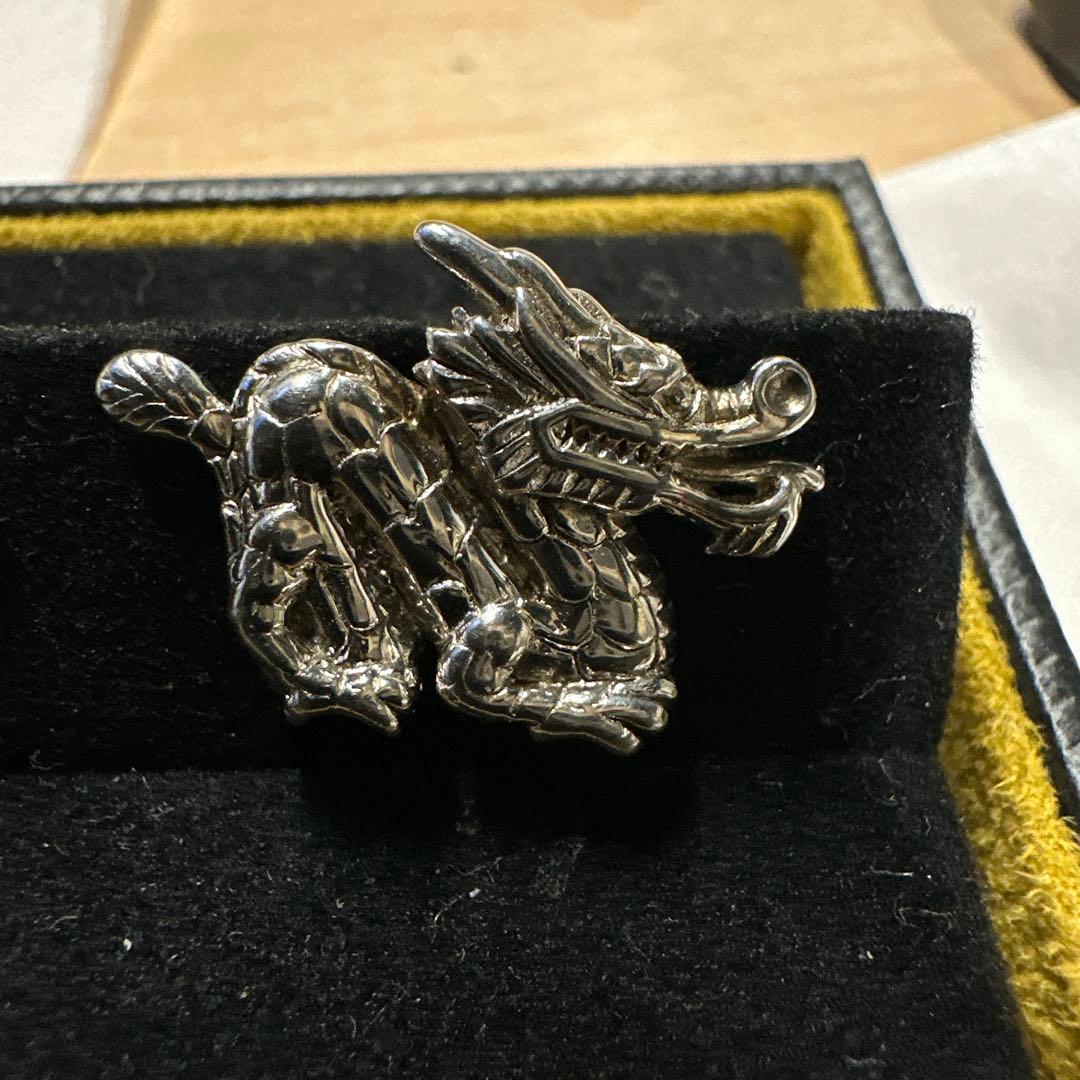 極美品 【ダンヒル dunhill】 ドラゴン 竜 龍モチーフ カフリンクス