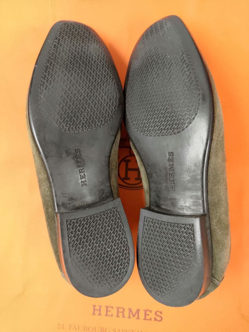 エルメスHERMES メンズ 靴40　 ローファー 　バイカラー