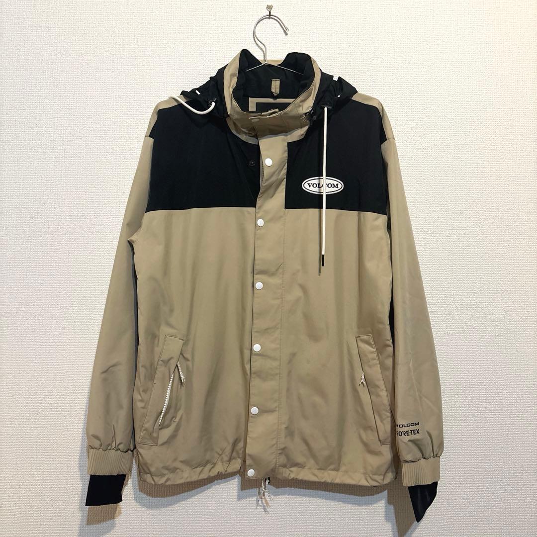 VOLCOM スノーボードジャケット M ベージュ/ブラック