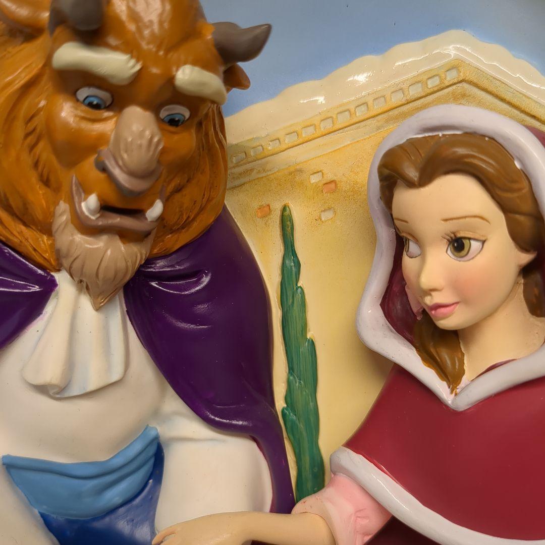 美女と野獣　ディズニーストア　 3Dレリーフプレート
