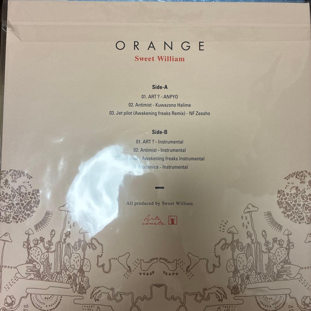ORANGE Sweet William レコード　日本語ラップ