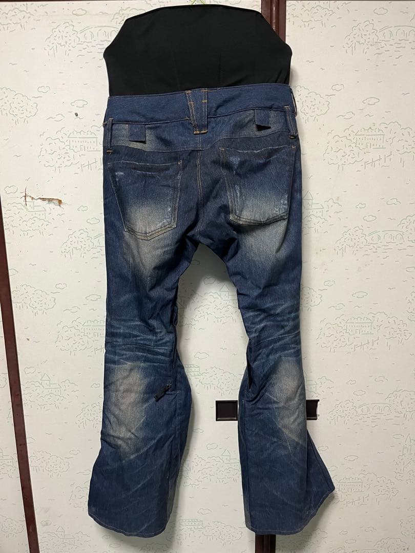 カ*ル様 美品 キスマーク デニム柄 スノボパンツGACKT ガクト ルージュ・