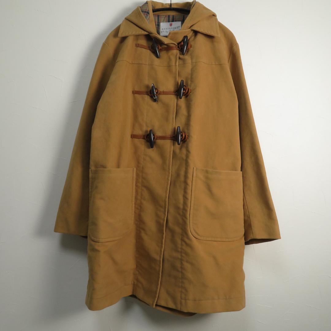 MONTGOMERY ダッフルコート キャメル M 英国製 綿100 牛革トグル