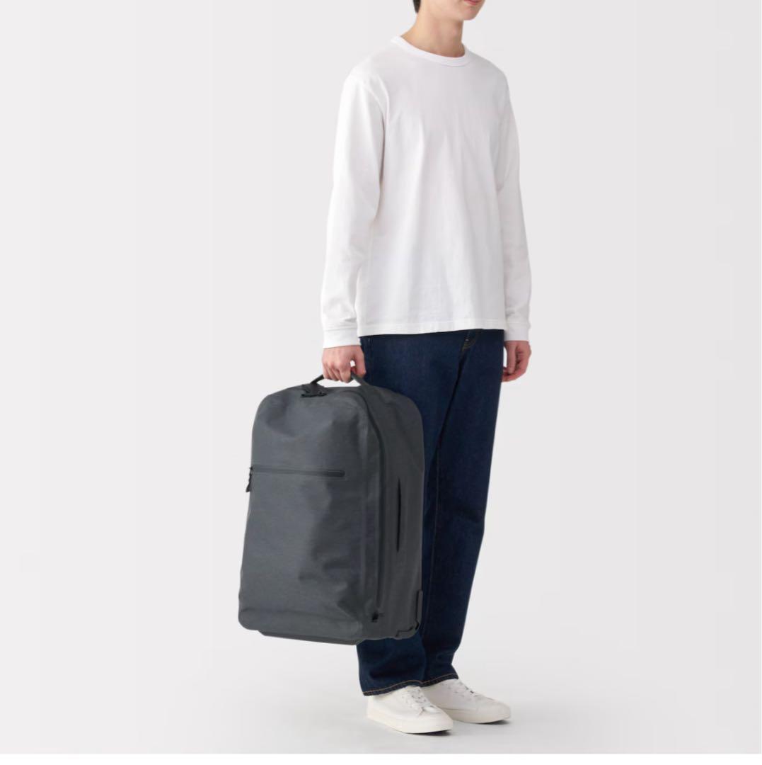 MUJI 耐水性キャリーケース 36L ダークグレー