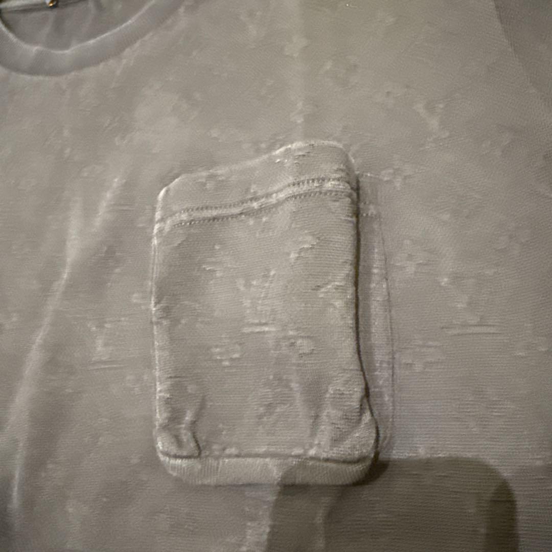 ルイヴィトン　ネイビー Tシャツ フロントポケット付き