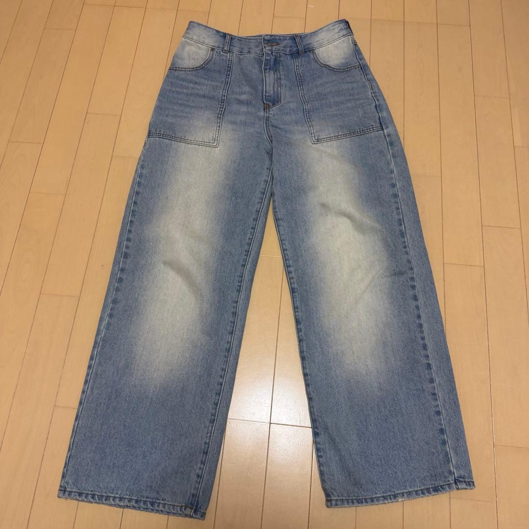 tina jojun スーパーローライズストレートデニムパンツ　デニムパンツ
